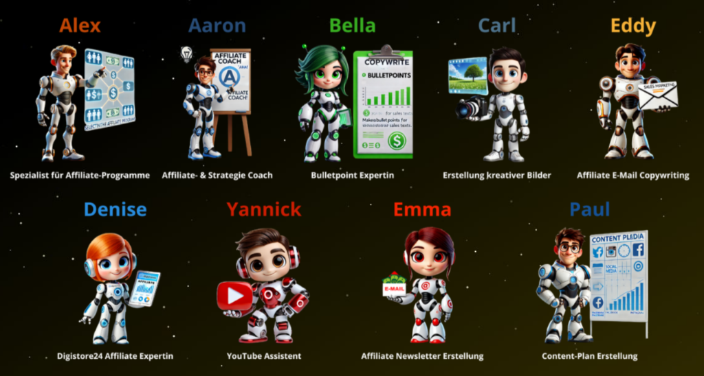 Die Assistenten der Super Affiliate ChatGPT Army